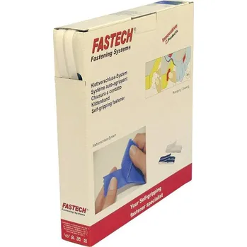 Zip FASTECH® B10-SKL000025 pásek se suchým zipem, zalepení hotmelt , háčková a flaušová část, (d x š) 25 m x 10 mm, bílá, 25 m