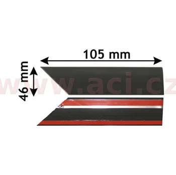 Blatník karosérie boční lišta předního blatníku L (doprodej) (0908421) (0908421)