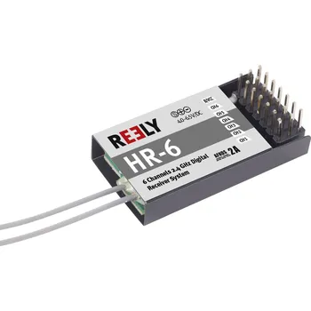 RC vybavení Reely HR-6 6-ti kanálový přijímač 2,4 GHz Zásuvný systém JR