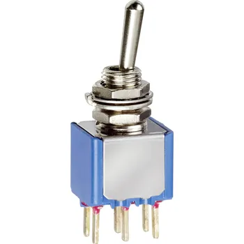 vypínač APEM 5646AB-2V 5000 Series Páčkový spínač 1 ks