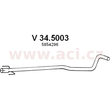 Střední díl výfuku střední díl výfuku ASSO/VENEPORTE (V 34.5003) (V 34.5003)