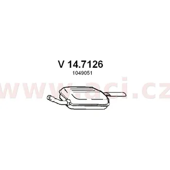 Zadní díl výfuku zadní díl výfuku ASSO/VENEPORTE (V 14.7126) (V 14.7126)