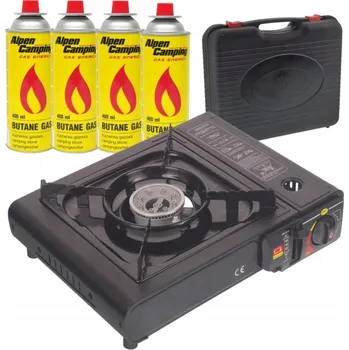 Turistický vařič Turistický vařič Happy Home plynový jednoplotýnkový 2500 W s piezo zapalováním