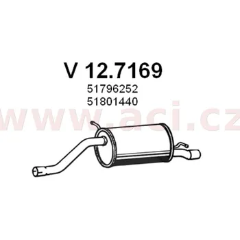 Zadní díl výfuku zadní díl výfuku ASSO/VENEPORTE (V 12.7169) (V 12.7169)