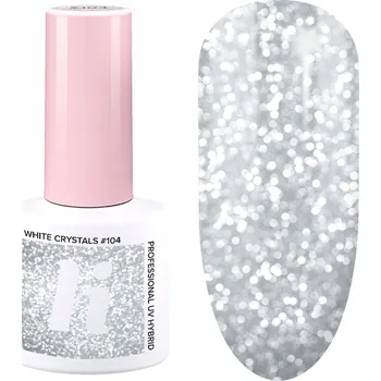 Přípravek na nehty Hybridní lak barevný hi hybrid White Crystals 5 ml