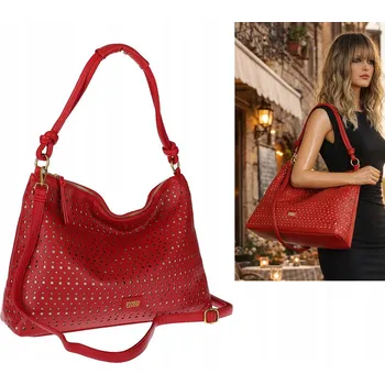 Kabelka Enrico Coveri kabelka z eko kůže červená