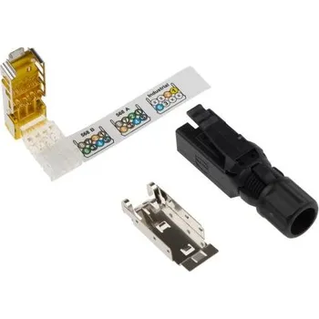 Konektor Konektor RJ45, řada: HARTING RJ Industrial� Cat6, počet cest: 8, Přímý, Kabelová montáž, Samec