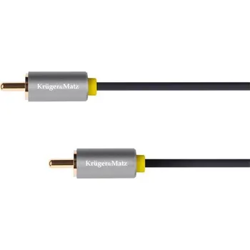 Audio kabel Kabel 1x Cinch konektor/1x Cinch konektor 1m KRUGER a MATZ KM1201 Basic