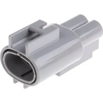 Elektrický konektor Automobilový konektor, počet kontaktů: 2 barva Šedá, Samice, Kabelová montáž, řada: .187 Series, počet řad: 1