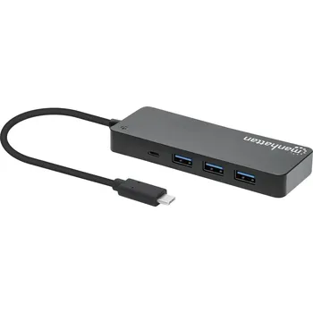USB hub Manhattan 168410 USB Hub 7 portů USB-A USB&nbsp;3.0 5 GBit/s černá 168410