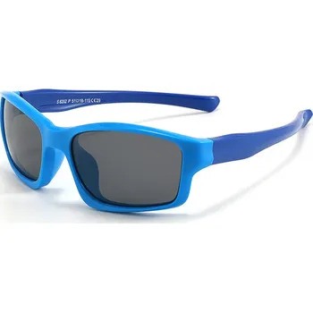 Sluneční brýle Techsuit - Sluneční brýle polarizační (8202-C29) - pro děti, sportovní typ - modré / tmavě modré