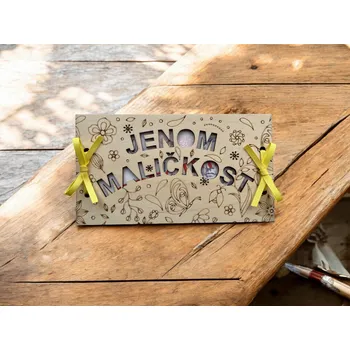 Obálka WT-darky Dřevěná obálka na peníze Jenom maličkost 1 2 