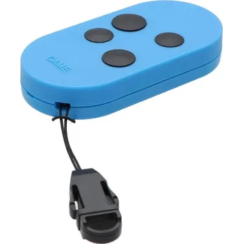 Dálkový ovladač vrat dálkový ovladač CAME TOPD4FBS - 4-kanálový vysílač, pevný kód, 433,92 MHz, modrý