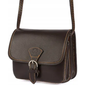 Beltimore kabelka, kožená kabelka přes rameno, hnědá
