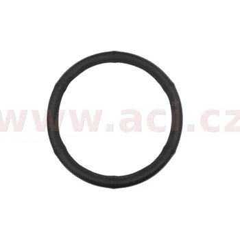 Potah na volant nasazovací potah volantu průměr 37-39 cm, (černá kůže na pryžovém podkladu, černé prošití) (9900X83-37) (9900X83-37)