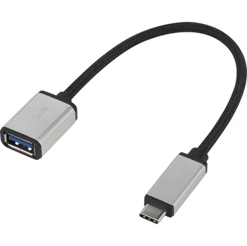 Renkforce USB 3.0 adaptér [1x USB-C® zástrčka - 1x USB 3.2 gen. 1 zásuvka A] RF-USBA-MS-01 0.15 m opletený