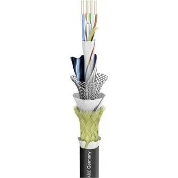 elektrický kabel Sommer Cable 580-0241AQ ethernetový síťový kabel CAT 6 SF/UTP černá metrové zboží
