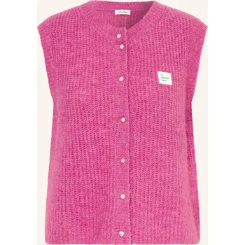 Dámská vesta American Vintage Dámská Pletená Vesta S Alpakou, fuchsiová, 40