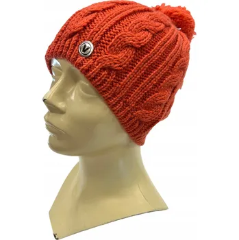 Čepice Zimní pletená čepice Viking oranžová