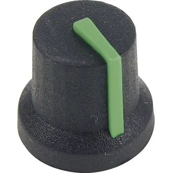 Cliff CL170847CR CL170847CR otočný knoflík černá, zelená (Ø x v) 16.8 mm x 14.5 mm 1 ks