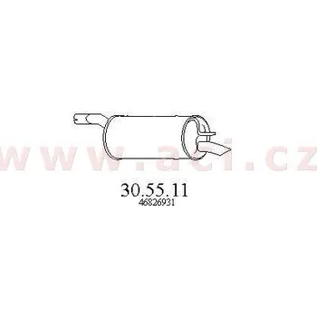 Zadní díl výfuku zadní díl výfuku (V 30.55.11) (V 30.55.11)