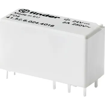 Relé Finder 41.52.6.012.4016, 41.52.6.012.4016 relé do DPS, bistabilní, 2 cívky, 400 V/AC, 8 A, 1 ks