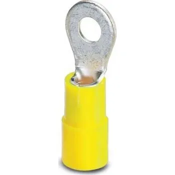 Kabelové oko Phoenix Contact 3240029 kulaté kabelové oko Průřez (max.)=6 mm² Ø otvoru=6.50 mm částečná izolace žlutá 25 ks