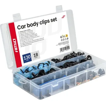 Auto-moto Spony a příchytky na čalounění vozidel 148 ks s nástroji AMIO