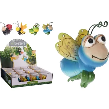 Zahradní dekorace Dekorace polyston 80x50x80mm závěsné na květináče hmyz mix, barevné