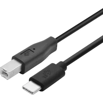 Datový kabel usb-c na usb-b tiskový kabel 1,8 m černý