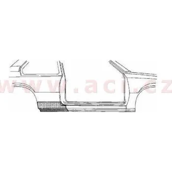 Blatník karosérie spodní část zadního blatníku 2dv. P (doprodej) (3208142) (3208142)