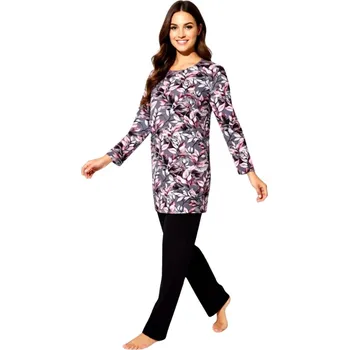 Dámské pyžamo Dámské Pyžamo Dlouhé FOLTÝN DPD90 Velikost: 3XL