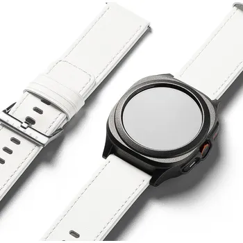 Elektronika Ringke - Leather One Basic Bold 24mm - Fossil Hybrid / Mobvoi TicWatch Pro 5 / Suunto 9 / Suunto 9 Baro / Suunto D5 - White