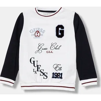 Chlapecké oblečení Dětská bavlněná mikina Guess N5YQ07.K8VA4.9BYA bílá 00X, vel. 122-125