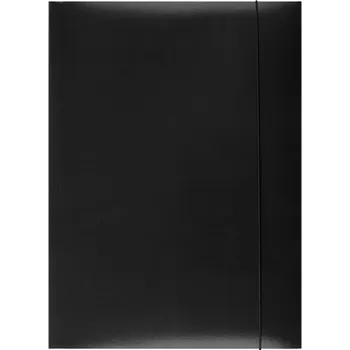 Desky s gumou A4 černé lakované lepené 300g Barbara