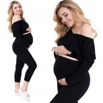 Dámské legíny Těhotenské legíny - rybářky s panelem, kalhoty 6XL