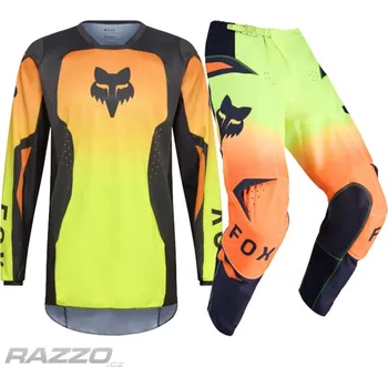 Moto dres Dětský komplet na motokros FOX 180 Youth Shield Flo Yellow 2026