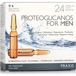 Praxis Laboratorios Proteoglicanos For Men pleťové hydratační sérum proti zánětu způsobenému holením 24x2 ml pro muže
