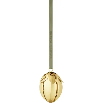 Velikonoční dekorace Georg Jensen Pozlacená ozdoba Egg Spring 2026