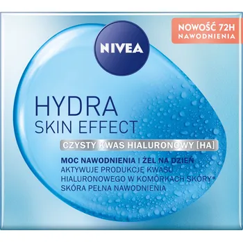 Pleťový krém Hydratační gel na obličej NIVEA HYDRA SKIN EFFECT 0 SPF denní krém 50 ml