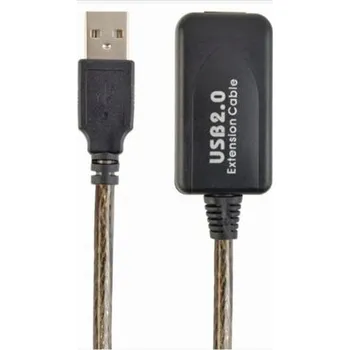 Datový kabel USB prodlužovací kabel Gembird UAE-01-5M černý, 5 m