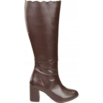 Dámské kozačky Elitabut dámské kozačky nad koleno na sloupkovém podpatku, velikost 39