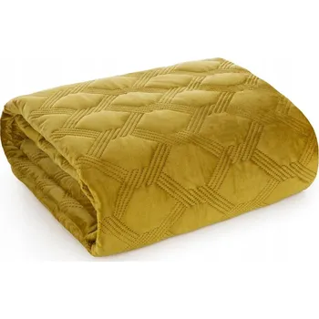 Prostěradlo Přehoz na postel Eurofirany polyester 200 cm x 220 cm žlutý