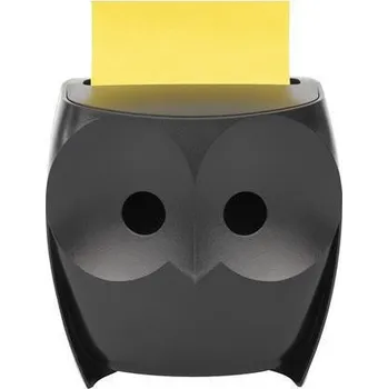 Samolepící bloček Zásobník na samolepicí bločky "Z", "Owl", černá, + 2 bločky, 3M POSTIT 7100322315