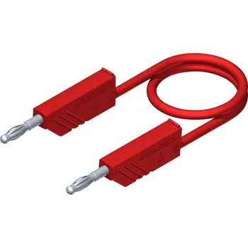 Měřicí kabel Hirschmann Test a Measurement CO MLN 100/2,5 měřicí kabel lamelová zástrčka 4 mm lamelová zástrčka 4 mm 1.00 m červená 1 ks