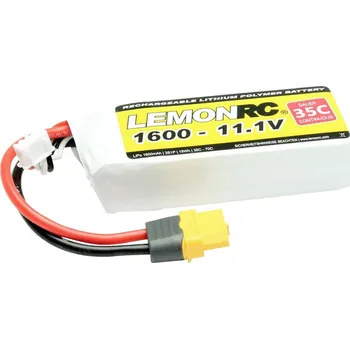 RC vybavení LemonRC 15714 akupack Li-Pol (modelářství), 11.1 V, 1600 mAh, články 3, 35 C, Softcase, XT60