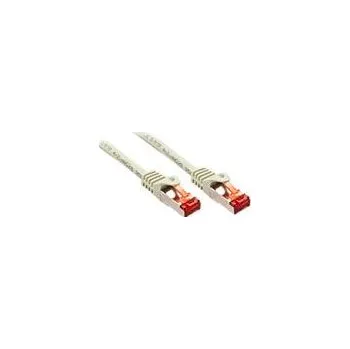Datový kabel LINDY 47348 RJ45 síťové kabely, propojovací kabely CAT 6 S/FTP 10.00 m šedá 1 ks