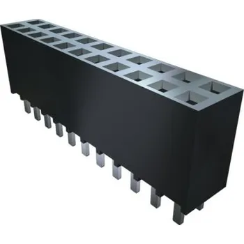Elektrický konektor Patice PCB, řada: SSW, rozteč: 2.54mm, počet kontaktů: 2, počet řad: 2, Průchozí otvor Socket Strip, číslo řady:
