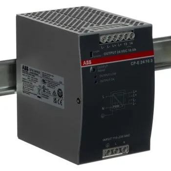 spínaný zdroj ABB Spínaný Napájecí zdroj na lištu DIN, počet výstupů: 1, výstup: 24V dc, 10A, vstupní: 90 → 132 V ac,186