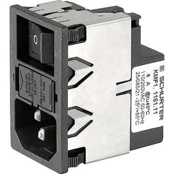 Schurter KMF1.1161.11, KMF1.1161.11 odrušovací filtr, 250 V, 6 A, 0.70 mH